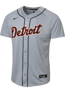 Nike Detroit Tigers Youth Grey Road Limited Blank Jersey