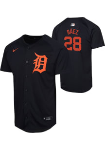 Javier Baez  Nike Detroit Tigers Youth Navy Blue Alt Limited Jersey