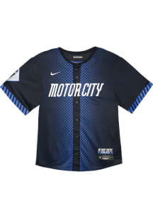 DET Tigers Tdlr Blue City Connect Limited Blank Jersey