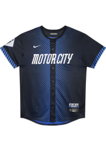 Nike Detroit Tigers Youth Navy Blue City Connect Limited Blank Jersey