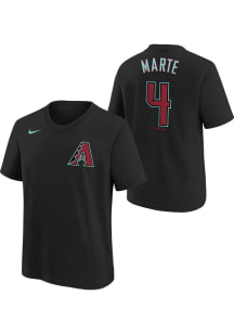 Ketel Marte Arizona Diamondbacks Youth Black Name and Number Player Tee