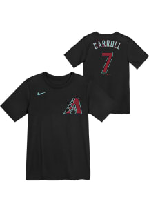 Corbin Carroll  Arizona Diamondbacks Boys Black Name and Number Short Sleeve T-Shirt