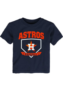 Houston Astros Toddler Navy Blue Home Runner Short Sleeve T-Shirt