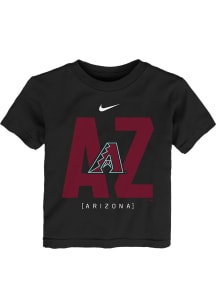 Nike Arizona Diamondbacks Toddler Black Team Score Board Short Sleeve T-Shirt