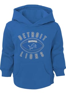 Detroit Lions Toddler Blue Little Kicker Long Sleeve Hooded Sweatshirt