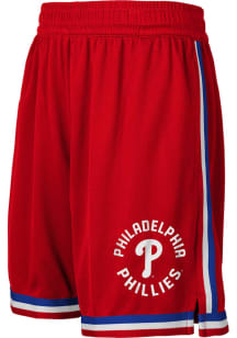 Philadelphia Phillies Youth Red Hit Home Shorts