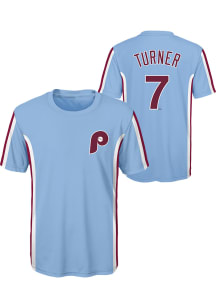 Trea Turner Philadelphia Phillies Youth Red Triple Sublimated Player Player Tee