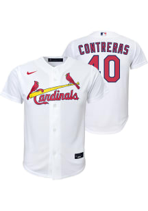 Willson Contreras  Nike St Louis Cardinals Youth White Home Replica Jersey