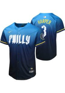 Bryce Harper  Nike Philadelphia Phillies Youth Navy Blue City Connect Limited Jersey