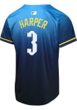 Bryce Harper Nike Philadelphia Phillies Youth Navy Blue City Connect Limited Jersey