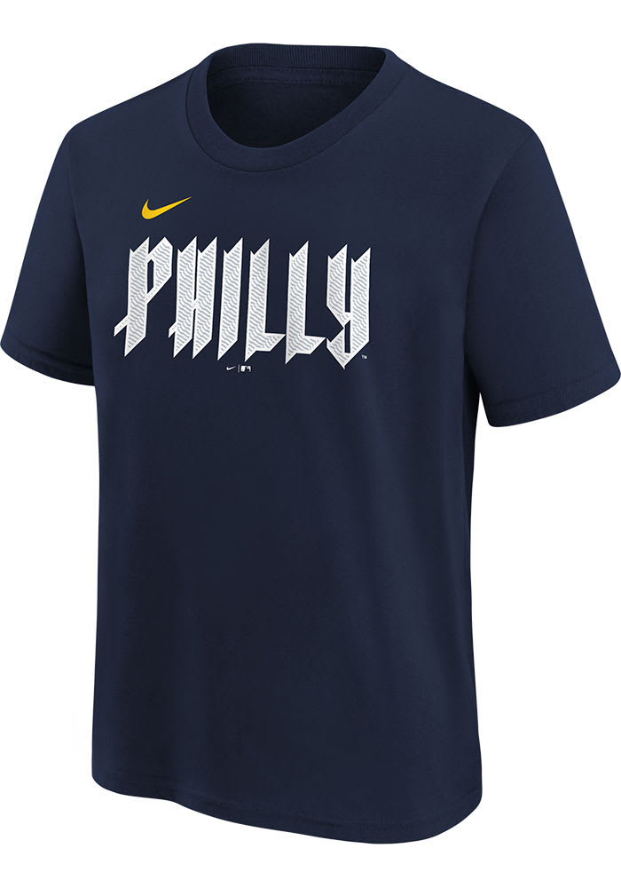 売れ筋商品|||ナイキ カットソー トップス レディース Women's Navy Philadelphia Phillies City Connect Logo Boxy T-Shirt Navy Women's Philadelphia Phillies Nike Navy City Connect Logo