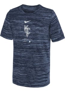 Nike Kansas City Royals Youth Light Blue Practice Graphic City Connect Short Sleeve T-Shirt