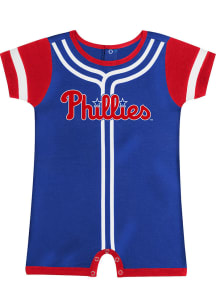 Philadelphia Phillies Baby Blue Fast Pitch Short Sleeve One Piece