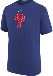 Nike Philadelphia Phillies Youth Blue Legend Fuse Large Logo Short Sleeve T-Shirt