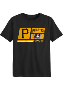 Pittsburgh Pirates Boys Black Multi Hitter Short Sleeve T-Shirt
