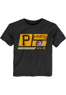 Pittsburgh Pirates Toddler Black Multi Hitter Short Sleeve T-Shirt