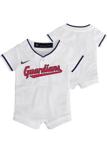 Nike Cleveland Guardians Baby White Home Replica Romper Jersey Baseball Jersey