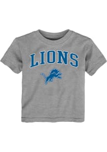 Detroit Lions Infant Arched Logo Short Sleeve T-Shirt Grey