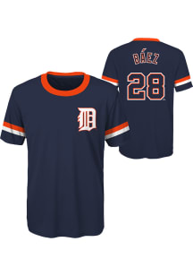 Javier Baez Detroit Tigers Youth Navy Blue Triple Sublimated Player Player Tee