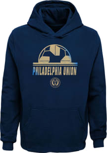 Philadelphia Union Youth Navy Blue Beat Fleece Long Sleeve Hoodie