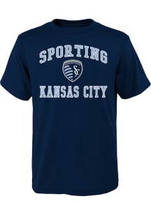 Sporting Kansas City Youth Light Blue #1 Design Short Sleeve T-Shirt
