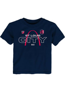 St Louis City SC Toddler Navy Blue Local Graphic Short Sleeve T-Shirt