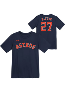 Jose Altuve  Houston Astros Boys Navy Blue Home NN Short Sleeve T-Shirt