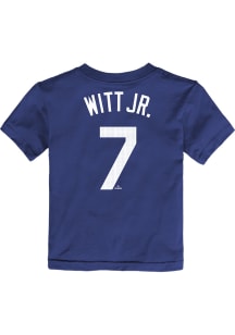 Bobby Witt Jr Kansas City Royals Toddler Blue Home NN Short Sleeve Player T Shirt
