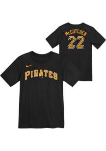 Andrew McCutchen  Pittsburgh Pirates Boys Black Home NN Short Sleeve T-Shirt