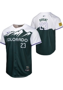 Kris Bryant  Nike Colorado Rockies Youth Green City Connect Limited Jersey
