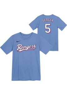 Corey Seager  Texas Rangers Boys Light Blue Alt NN Short Sleeve T-Shirt