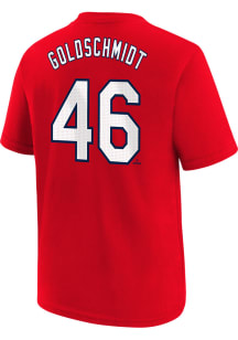 Paul Goldschmidt St Louis Cardinals Youth Red Home NN Player Tee