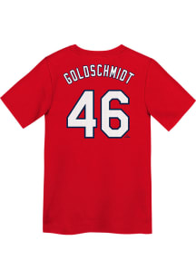 Paul Goldschmidt  St Louis Cardinals Boys Red Home NN Short Sleeve T-Shirt