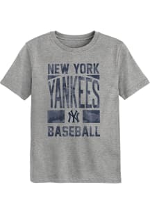 New York Yankees Boys Grey Season Ticket Short Sleeve T-Shirt