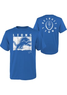 Detroit Lions Youth Blue Liquid Camo Short Sleeve T-Shirt