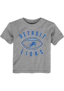 Detroit Lions Toddler Grey Little Kicker Short Sleeve T-Shirt