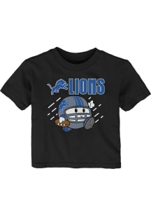 Detroit Lions Infant Poki Player Short Sleeve T-Shirt Black