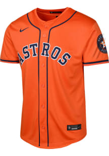 Nike Houston Astros Youth Orange Alt Limited Blank Jersey