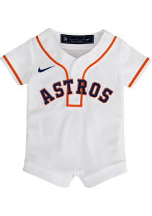 Nike Houston Astros Baby White Home Replica Romper Jersey Baseball Jersey