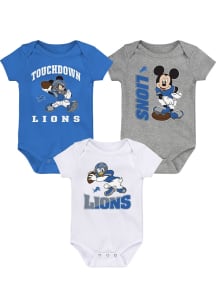 Detroit Lions Baby Blue 3-Peat 3PK One Piece