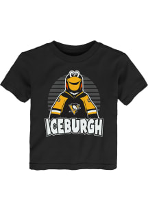 Pittsburgh Penguins Infant Mascot Pride Short Sleeve T-Shirt Black