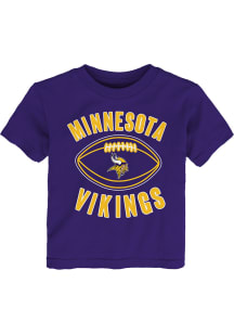 Minnesota Vikings Toddler Purple Little Kicker Short Sleeve T-Shirt