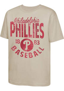 Philadelphia Phillies Youth White News Flash Short Sleeve T-Shirt