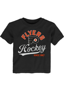 Philadelphia Flyers Toddler Black Take The Lead Short Sleeve T-Shirt