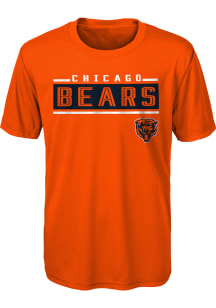 Chicago Bears Youth Orange Amped Up Short Sleeve T-Shirt