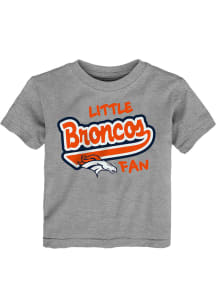 Denver Broncos Toddler Grey Little Baller Short Sleeve T-Shirt
