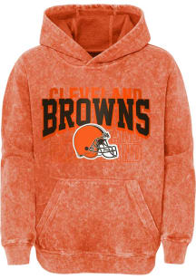 Cleveland Browns Youth Orange Back To Back Long Sleeve Hoodie