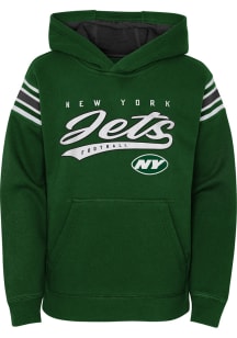 New York Jets Boys Green Hall Of Fame Long Sleeve Hooded Sweatshirt