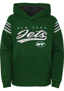 New York Jets Youth Green Hall Of Fame Long Sleeve Hoodie