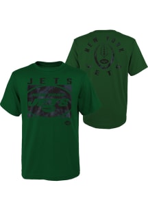 New York Jets Youth Green Liquid Camo Short Sleeve T-Shirt